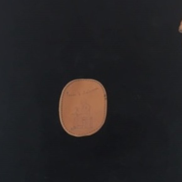 Tauer & Johnson Black Velvet Dust Shoe Bag Vintage Drawstring Leather Logo ONE - Picture 9 of 9